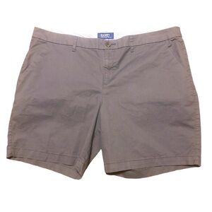 Old Navy Everyday Short Bermuda Style Gray Flat Front Casual Coastal Capsule 18